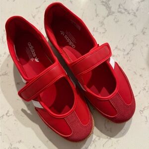 Adidas Red Mary Jane Shoes